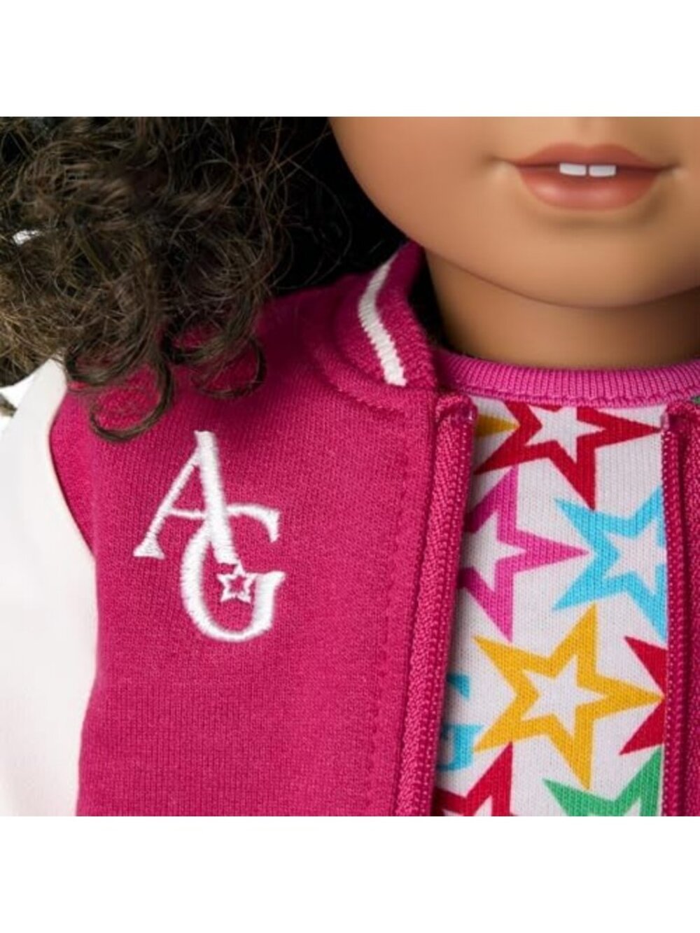 18" Doll Clothes Set - Varsity Jacket & 4-Piece Outfit for Girls Ages 6 - Picture 3 of 6